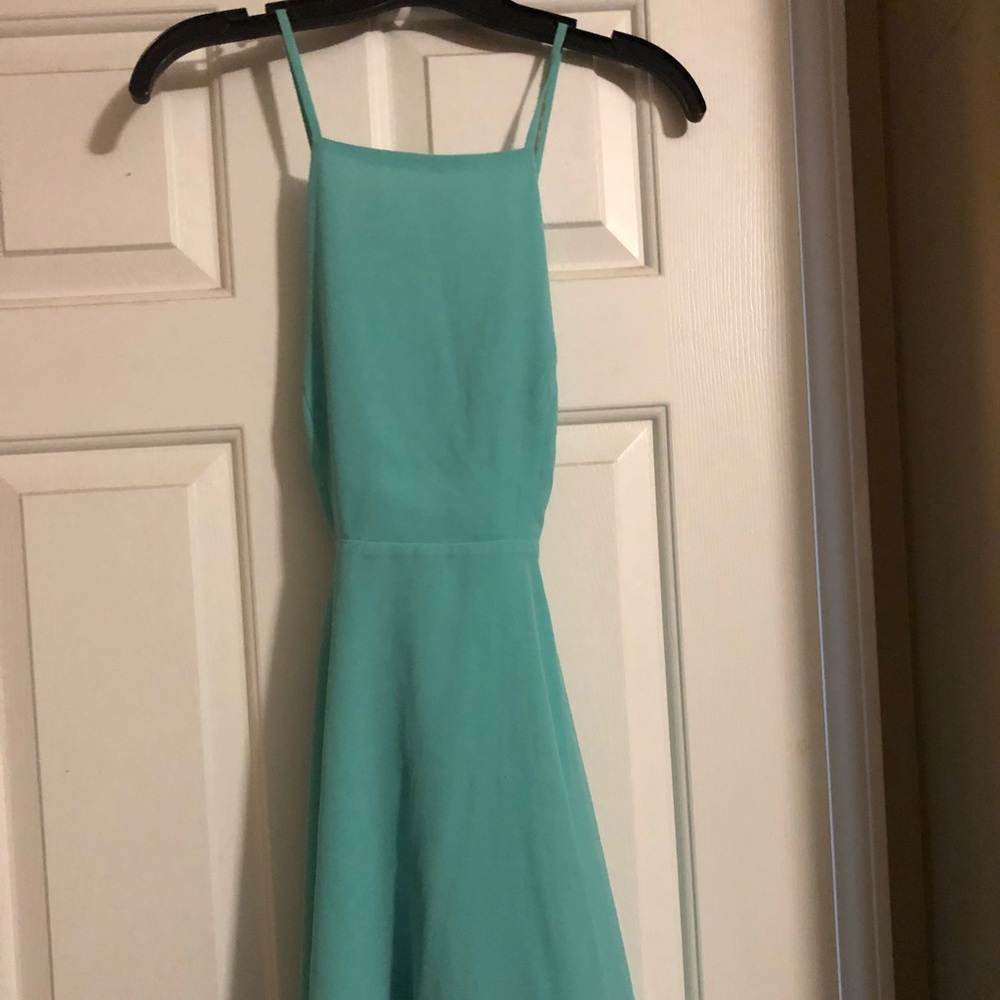 Silence + Noise Pastel Turquoise Dress